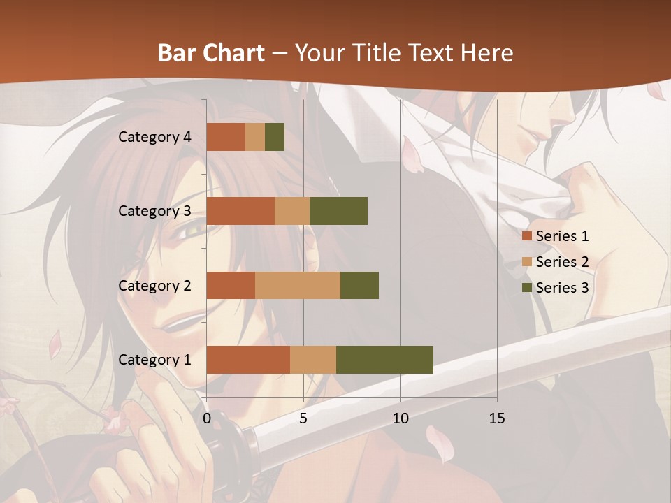 A Couple Of Anime Characters With Swords In Their Hands PowerPoint Template