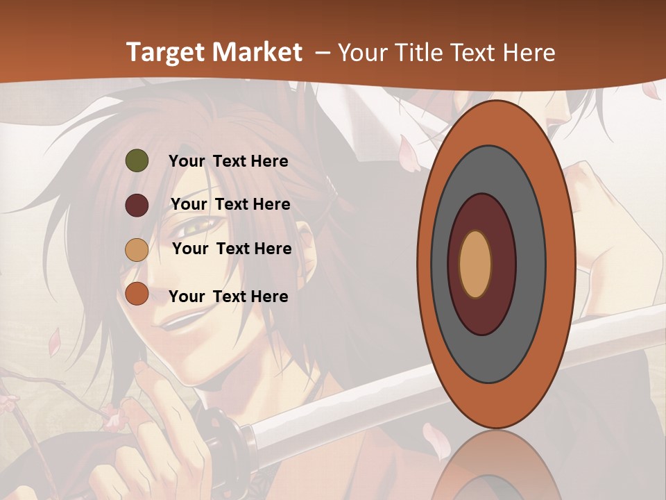 A Couple Of Anime Characters With Swords In Their Hands PowerPoint Template