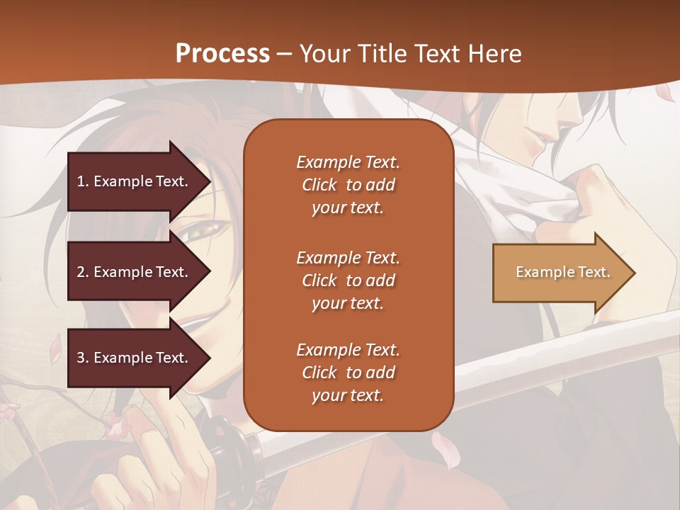 A Couple Of Anime Characters With Swords In Their Hands PowerPoint Template