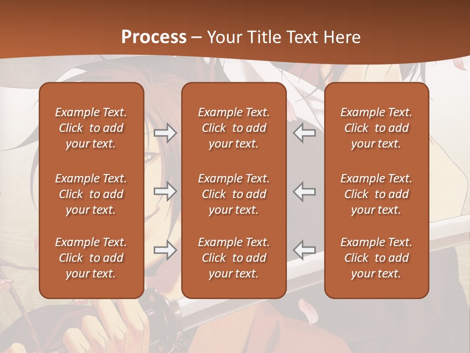 A Couple Of Anime Characters With Swords In Their Hands PowerPoint Template
