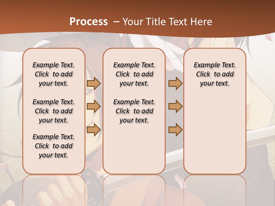A Couple Of Anime Characters With Swords In Their Hands PowerPoint Template