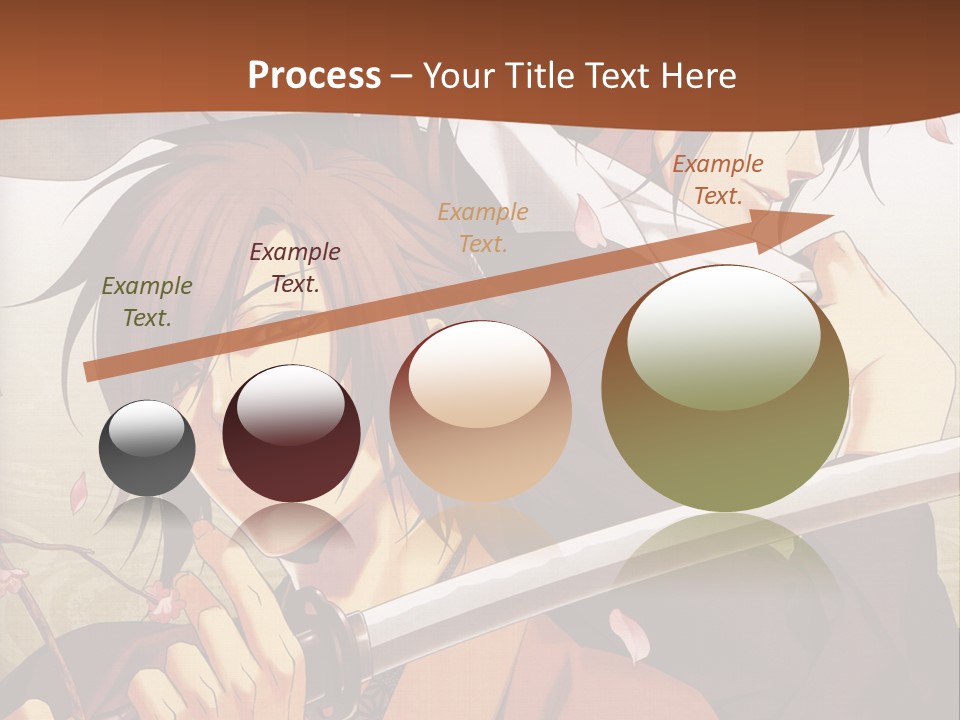 A Couple Of Anime Characters With Swords In Their Hands PowerPoint Template