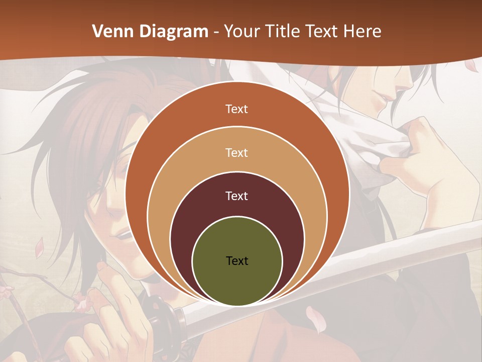 A Couple Of Anime Characters With Swords In Their Hands PowerPoint Template