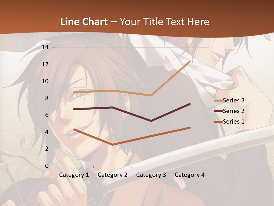 A Couple Of Anime Characters With Swords In Their Hands PowerPoint Template
