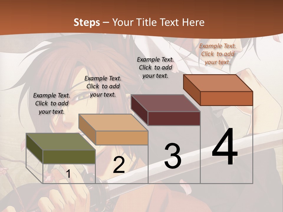 A Couple Of Anime Characters With Swords In Their Hands PowerPoint Template