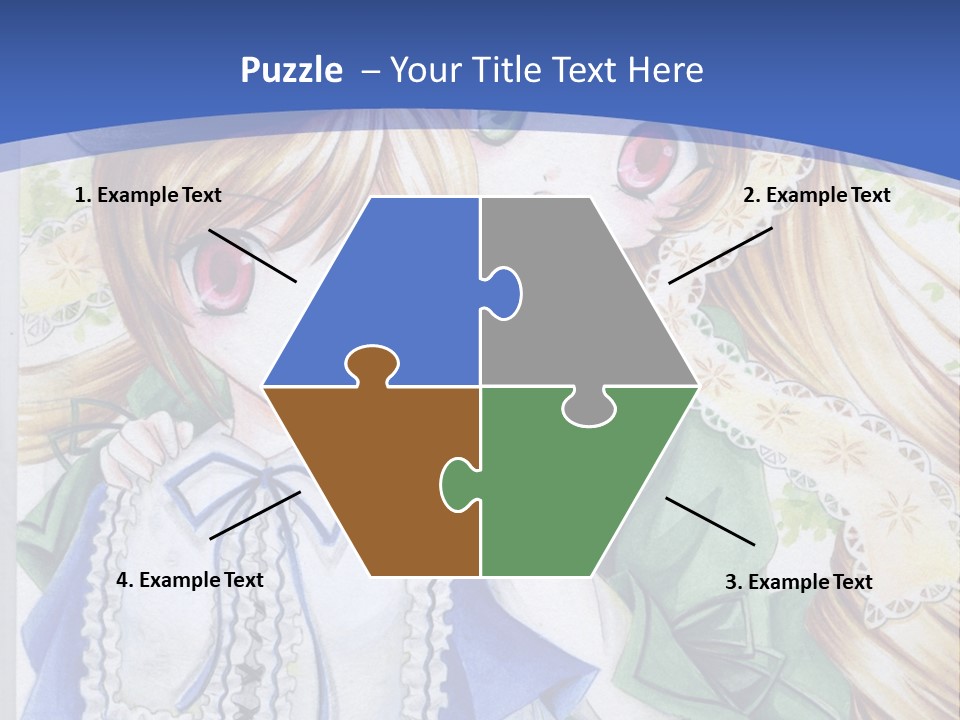 A Couple Of Girls With Long Blonde Hair Are Hugging In Front Of A Blue Background PowerPoint Template