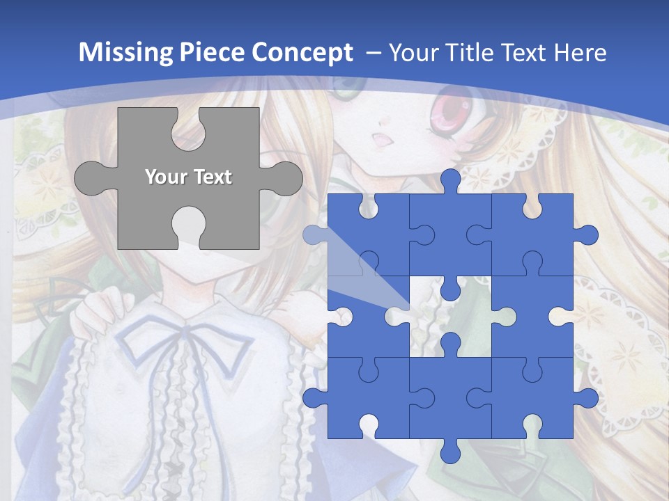 A Couple Of Girls With Long Blonde Hair Are Hugging In Front Of A Blue Background PowerPoint Template