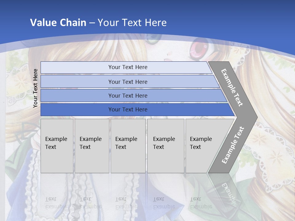 A Couple Of Girls With Long Blonde Hair Are Hugging In Front Of A Blue Background PowerPoint Template