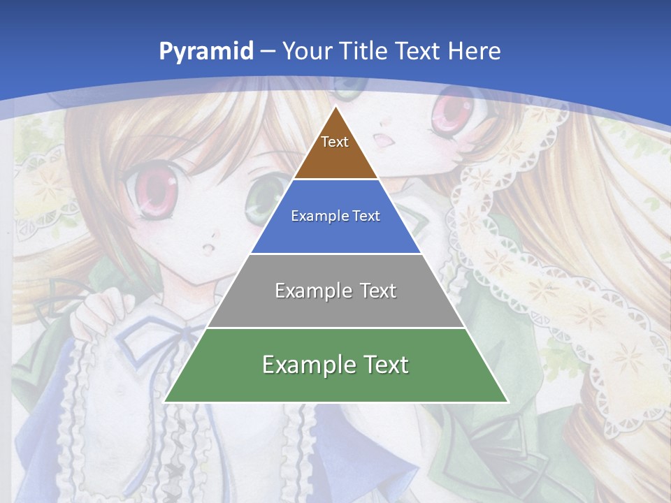 A Couple Of Girls With Long Blonde Hair Are Hugging In Front Of A Blue Background PowerPoint Template