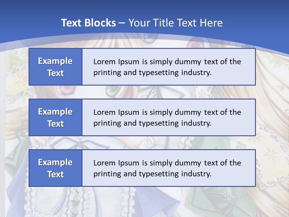 A Couple Of Girls With Long Blonde Hair Are Hugging In Front Of A Blue Background PowerPoint Template