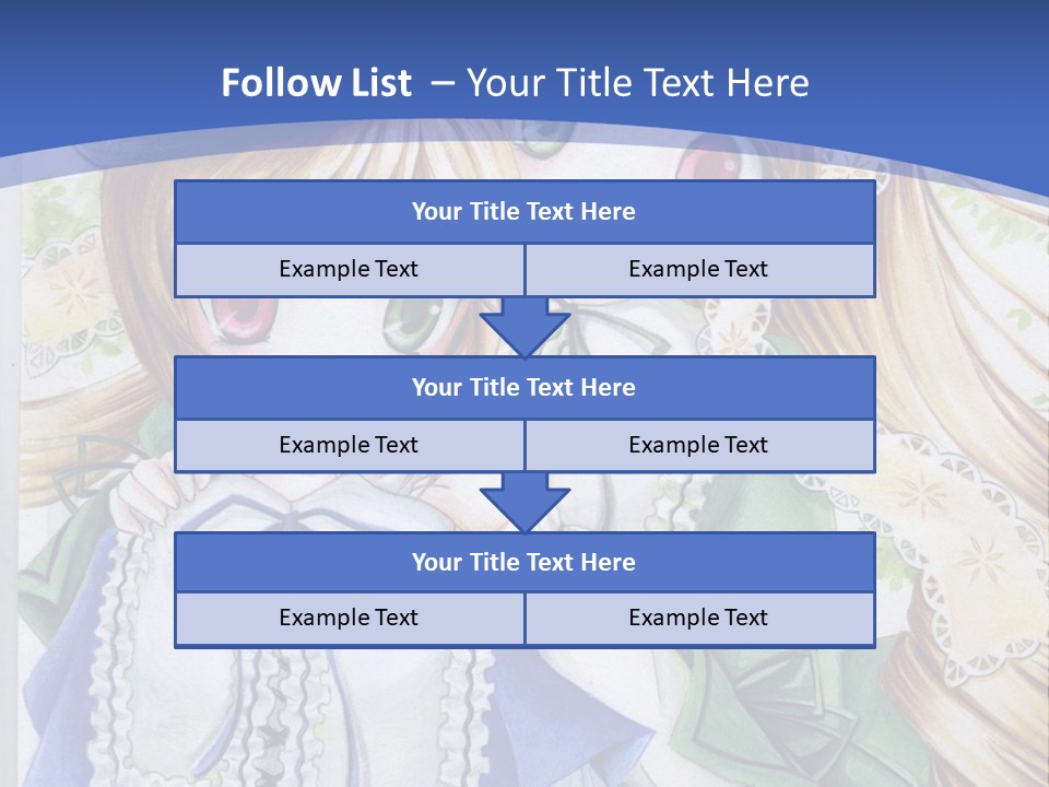 A Couple Of Girls With Long Blonde Hair Are Hugging In Front Of A Blue Background PowerPoint Template