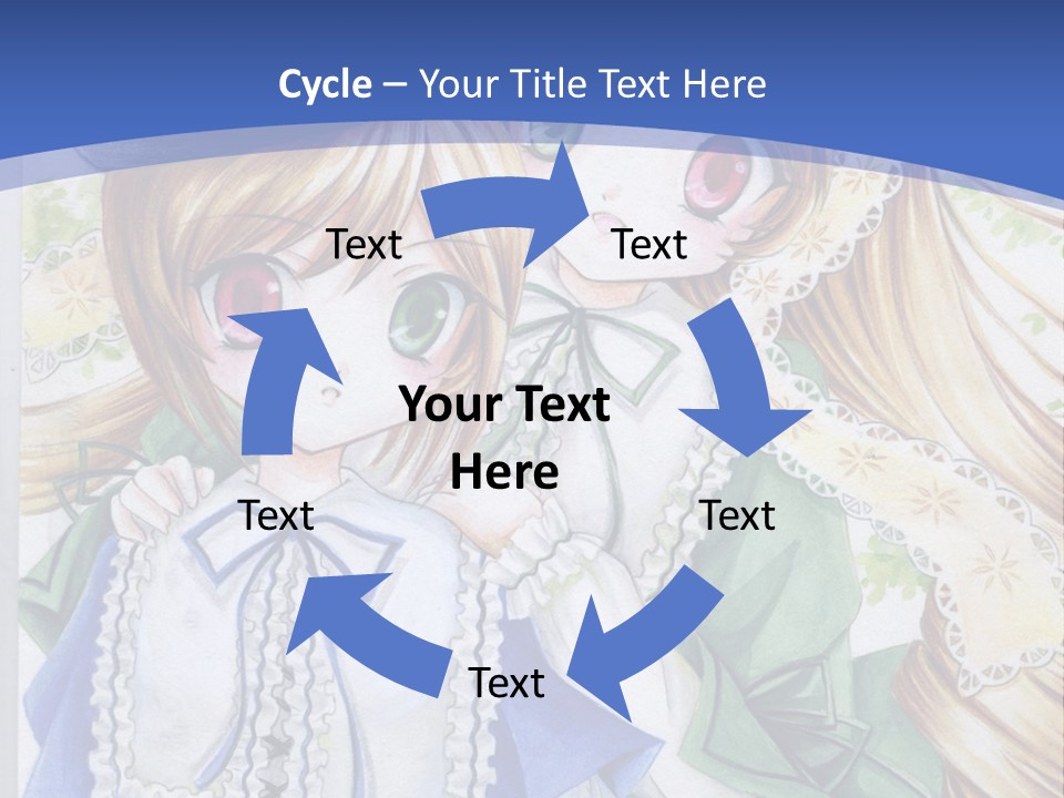 A Couple Of Girls With Long Blonde Hair Are Hugging In Front Of A Blue Background PowerPoint Template