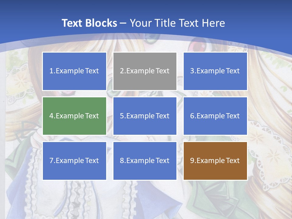 A Couple Of Girls With Long Blonde Hair Are Hugging In Front Of A Blue Background PowerPoint Template