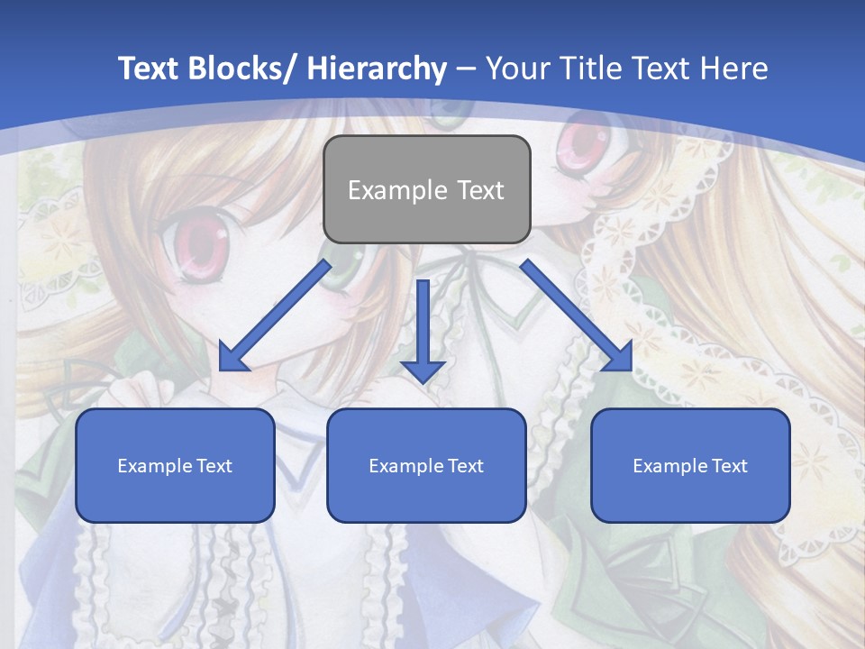 A Couple Of Girls With Long Blonde Hair Are Hugging In Front Of A Blue Background PowerPoint Template