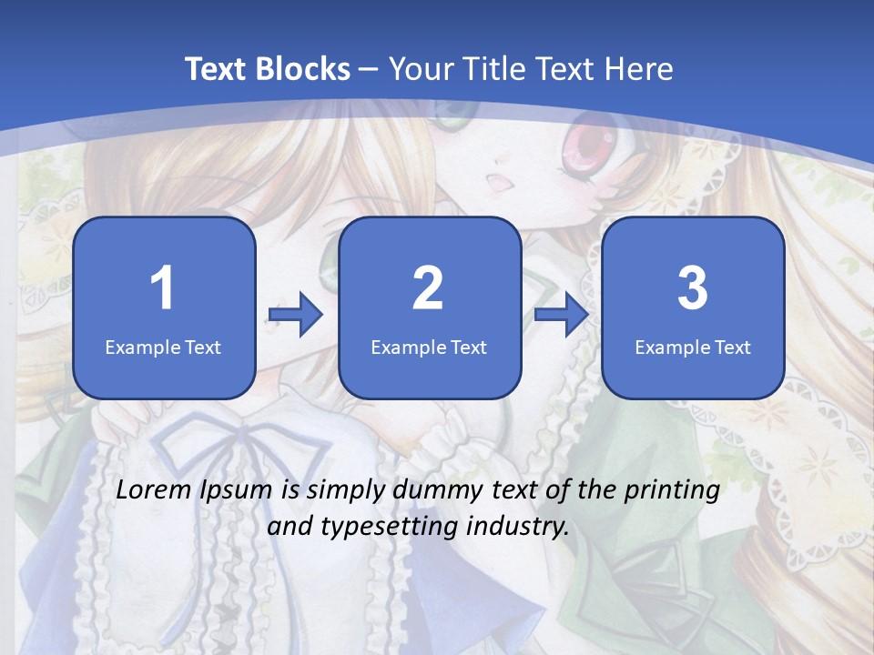 A Couple Of Girls With Long Blonde Hair Are Hugging In Front Of A Blue Background PowerPoint Template