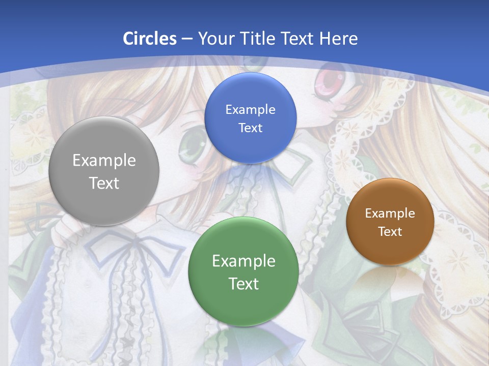 A Couple Of Girls With Long Blonde Hair Are Hugging In Front Of A Blue Background PowerPoint Template