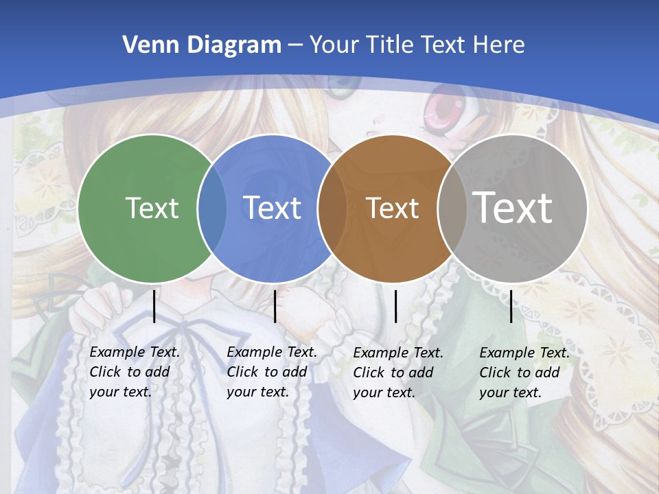 A Couple Of Girls With Long Blonde Hair Are Hugging In Front Of A Blue Background PowerPoint Template