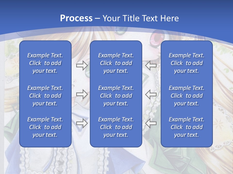 A Couple Of Girls With Long Blonde Hair Are Hugging In Front Of A Blue Background PowerPoint Template