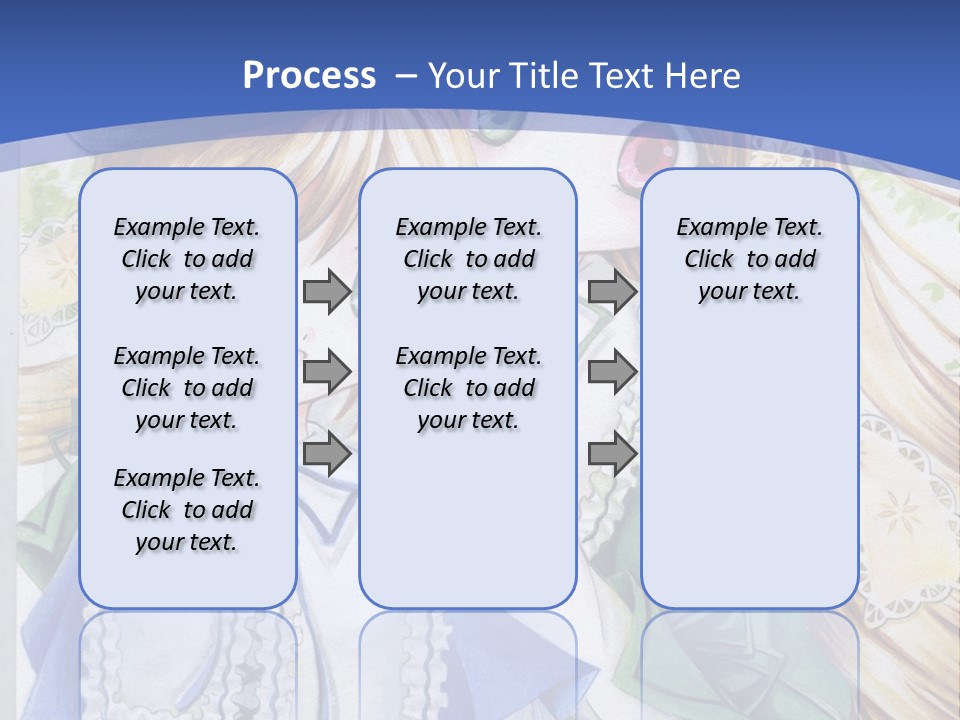 A Couple Of Girls With Long Blonde Hair Are Hugging In Front Of A Blue Background PowerPoint Template