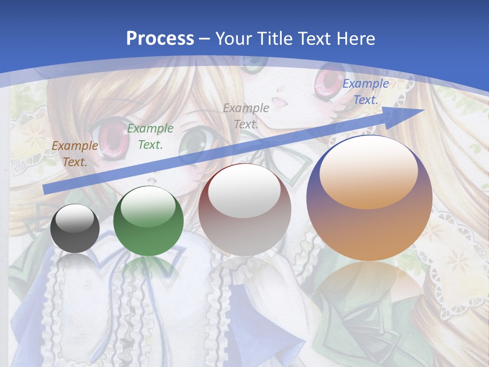 A Couple Of Girls With Long Blonde Hair Are Hugging In Front Of A Blue Background PowerPoint Template