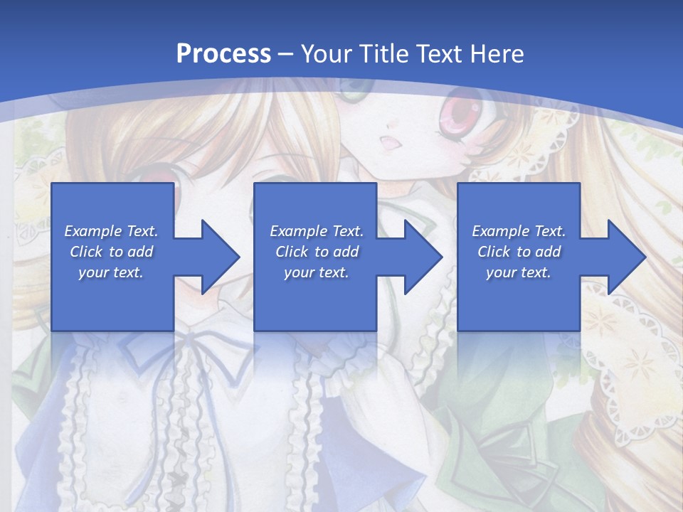 A Couple Of Girls With Long Blonde Hair Are Hugging In Front Of A Blue Background PowerPoint Template