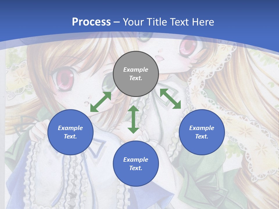 A Couple Of Girls With Long Blonde Hair Are Hugging In Front Of A Blue Background PowerPoint Template