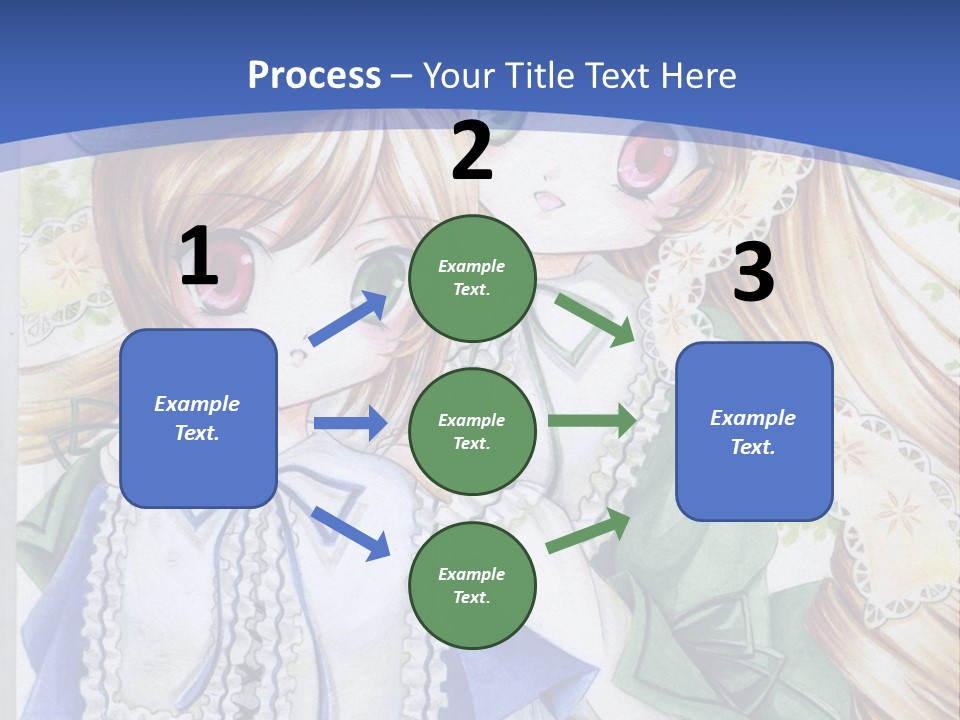 A Couple Of Girls With Long Blonde Hair Are Hugging In Front Of A Blue Background PowerPoint Template