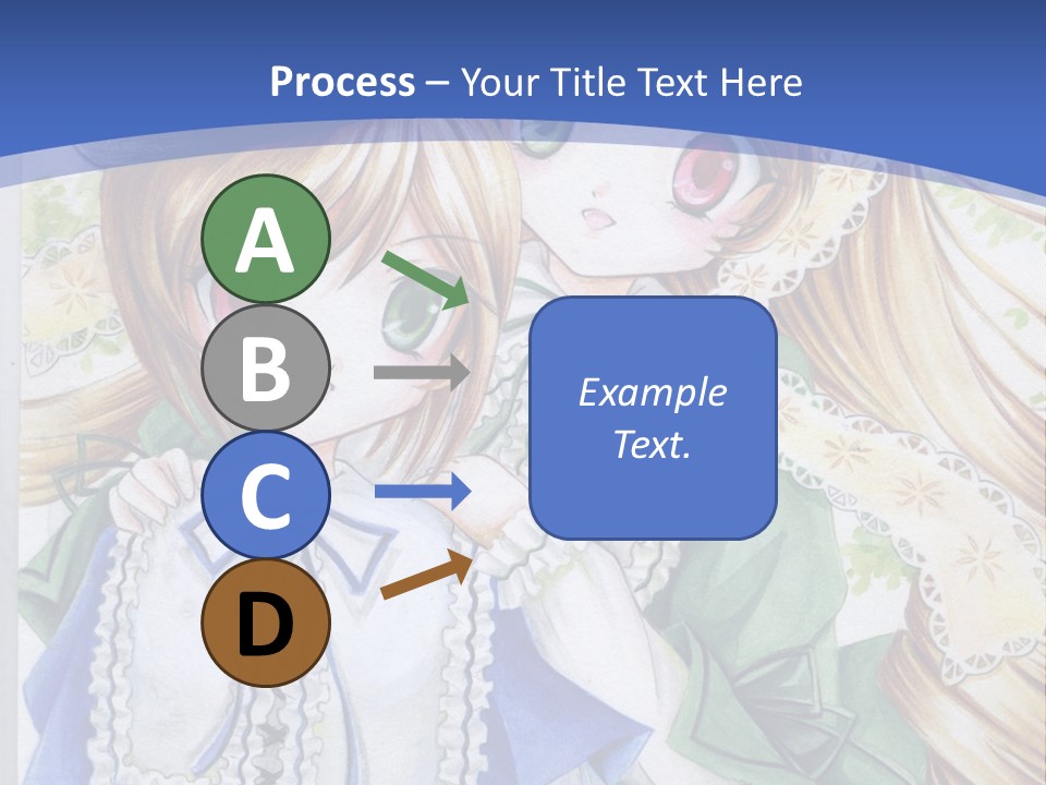 A Couple Of Girls With Long Blonde Hair Are Hugging In Front Of A Blue Background PowerPoint Template