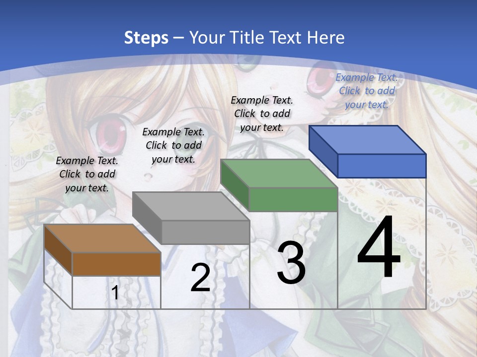 A Couple Of Girls With Long Blonde Hair Are Hugging In Front Of A Blue Background PowerPoint Template