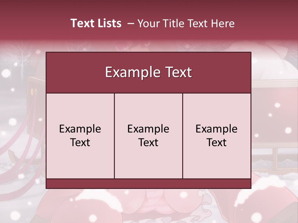 A Woman In A Pink Dress Sitting In The Snow PowerPoint Template