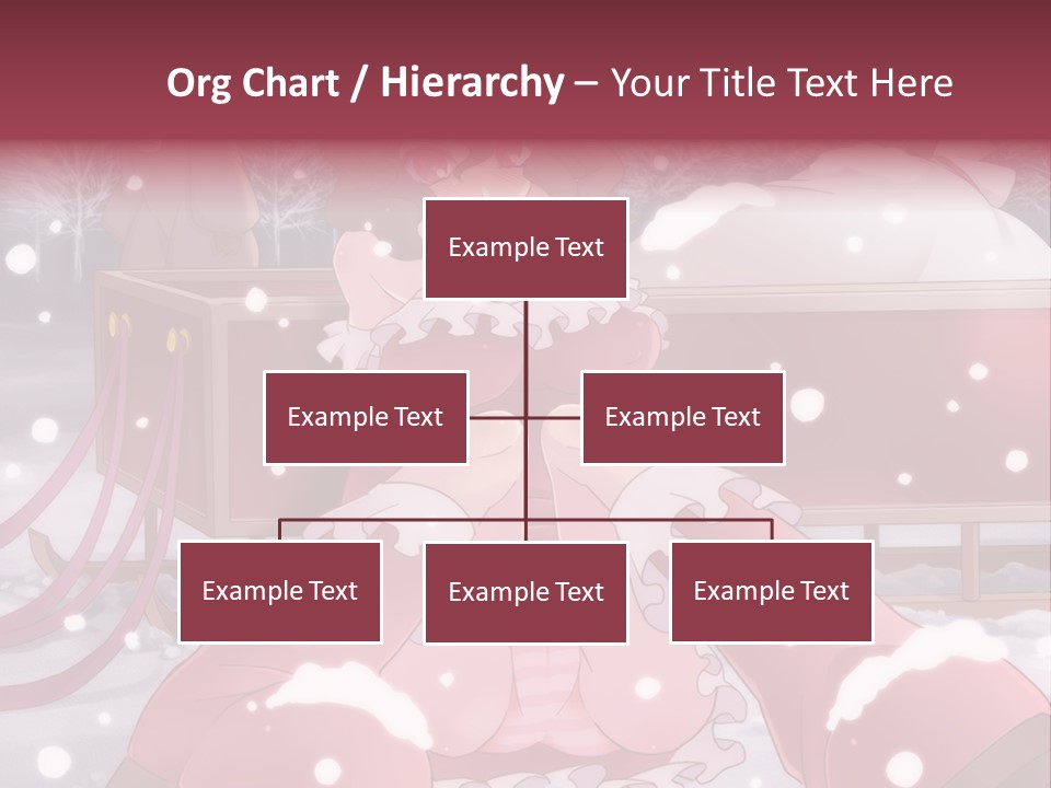 A Woman In A Pink Dress Sitting In The Snow PowerPoint Template