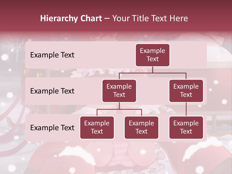 A Woman In A Pink Dress Sitting In The Snow PowerPoint Template