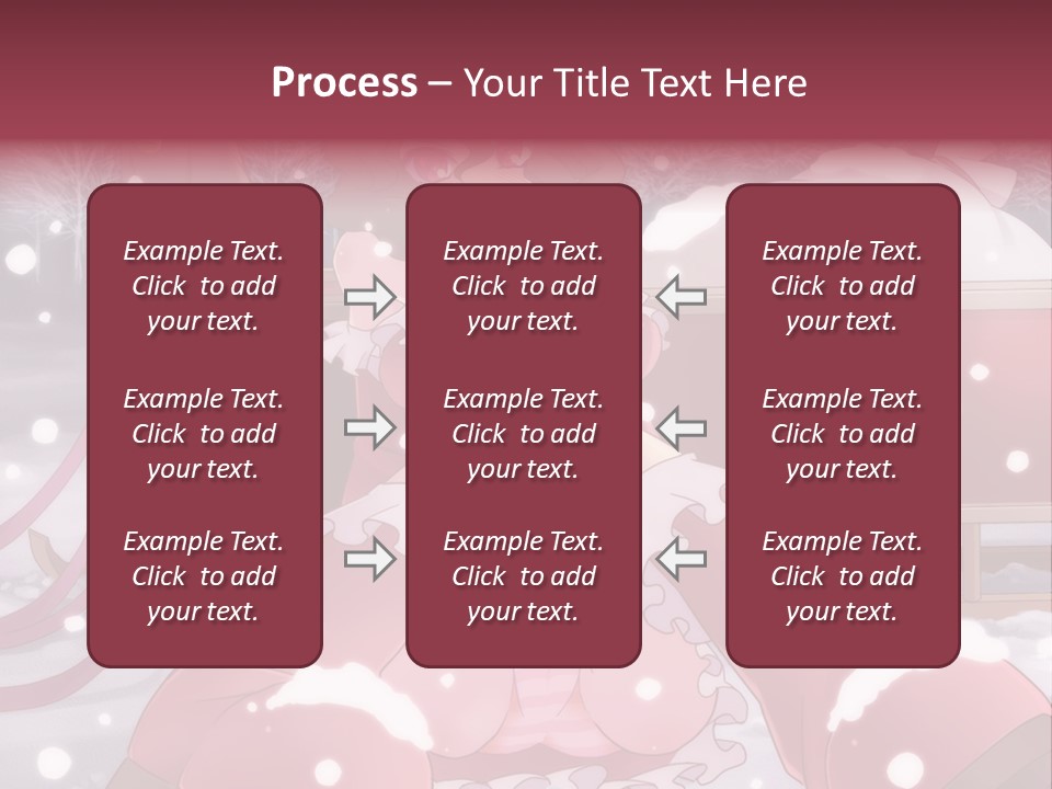 A Woman In A Pink Dress Sitting In The Snow PowerPoint Template