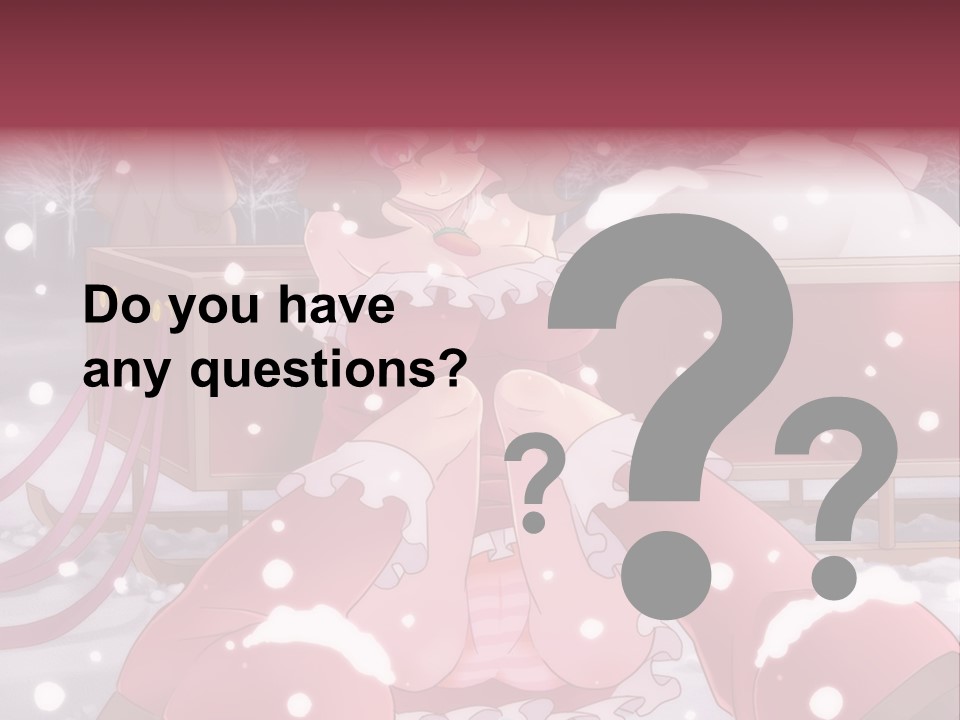 A Woman In A Pink Dress Sitting In The Snow PowerPoint Template