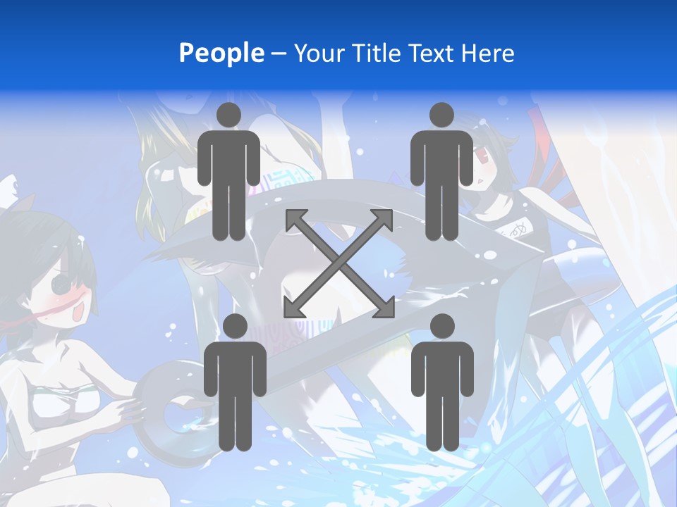 A Group Of Women Standing Next To Each Other PowerPoint Template