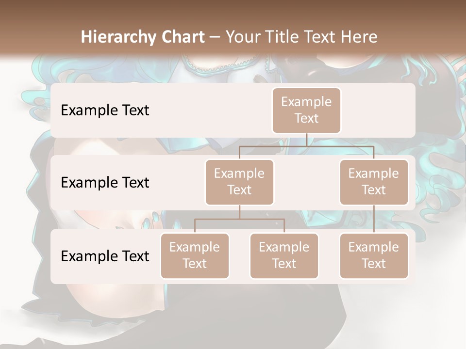 A Woman With Blue Hair And Black Stockings PowerPoint Template