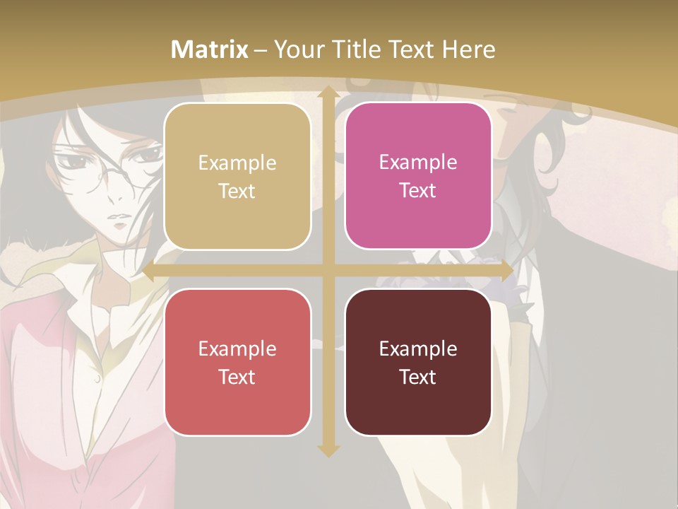 A Man In A Tuxedo And A Woman In A Dress PowerPoint Template