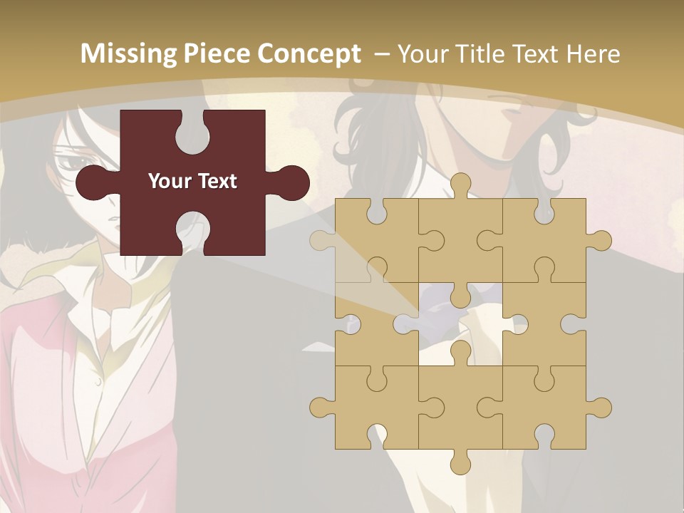 A Man In A Tuxedo And A Woman In A Dress PowerPoint Template