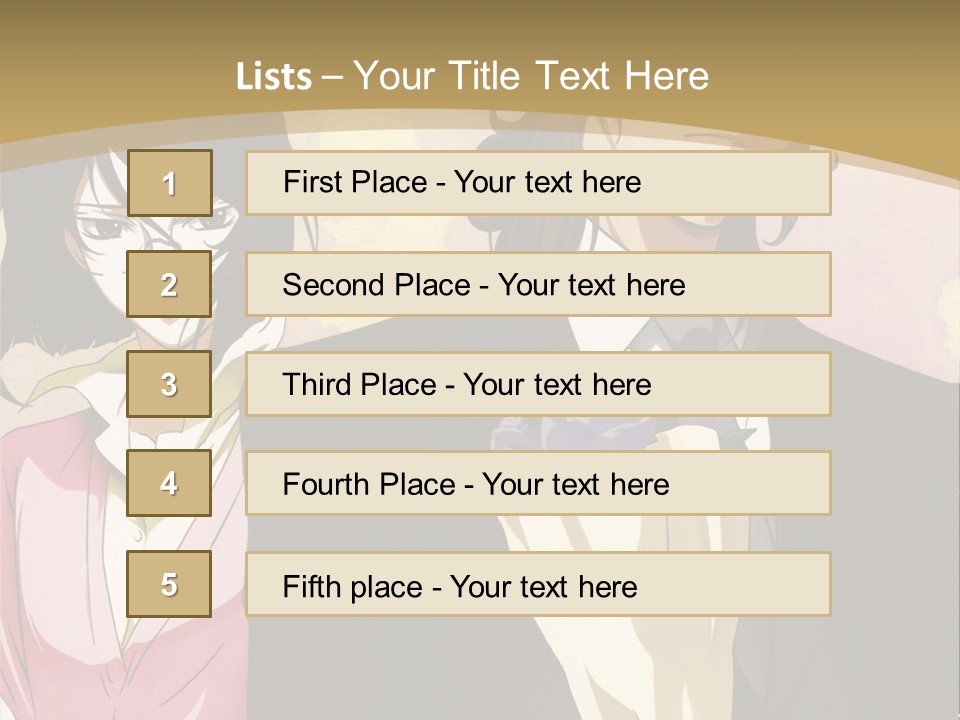 A Man In A Tuxedo And A Woman In A Dress PowerPoint Template