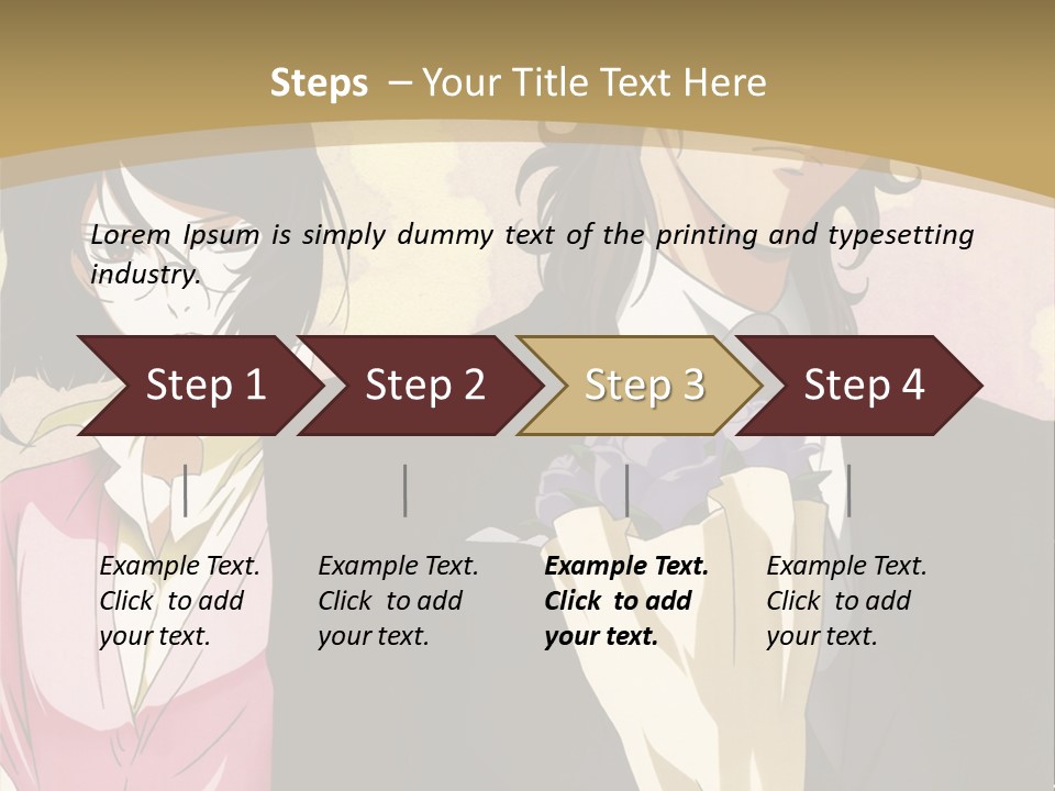 A Man In A Tuxedo And A Woman In A Dress PowerPoint Template