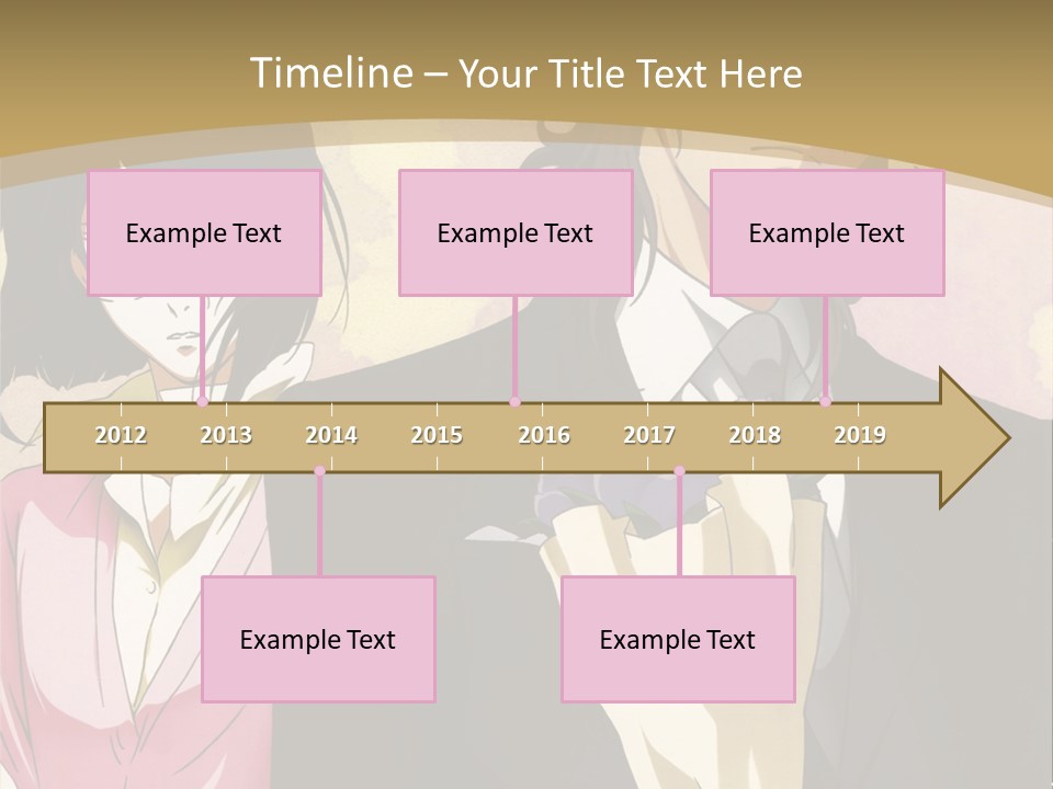 A Man In A Tuxedo And A Woman In A Dress PowerPoint Template