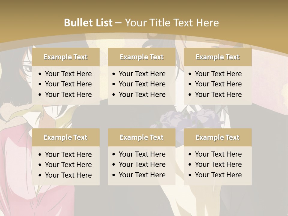 A Man In A Tuxedo And A Woman In A Dress PowerPoint Template