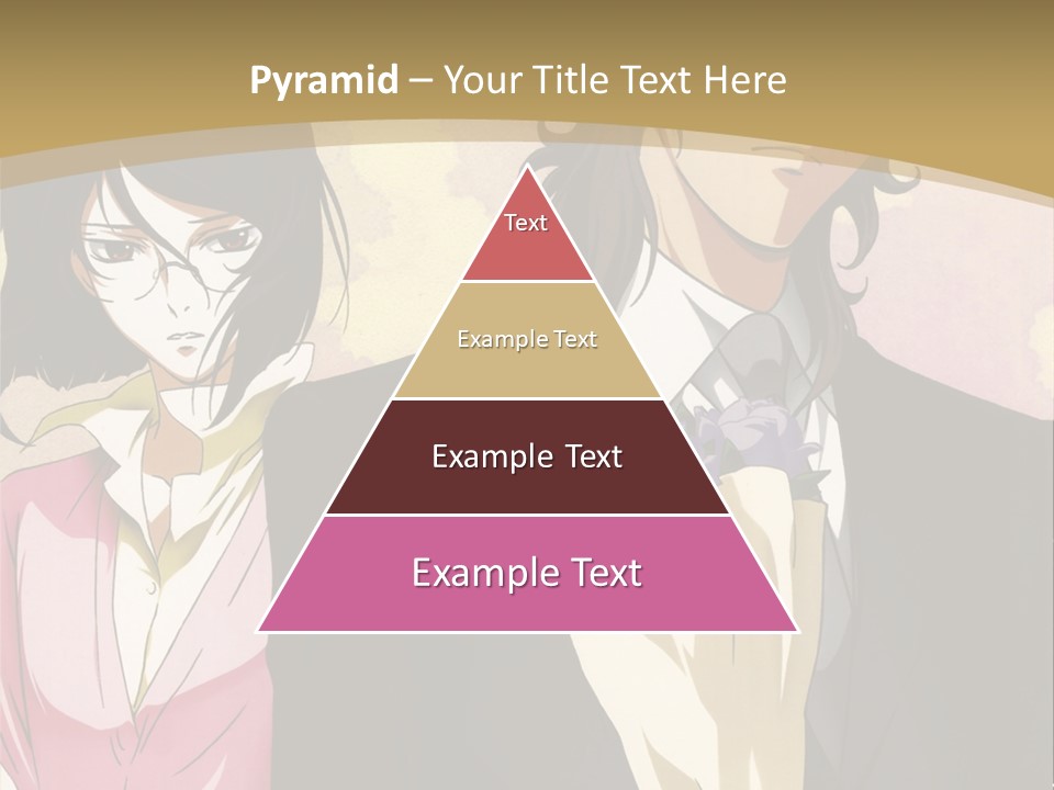 A Man In A Tuxedo And A Woman In A Dress PowerPoint Template