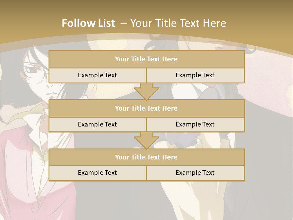 A Man In A Tuxedo And A Woman In A Dress PowerPoint Template