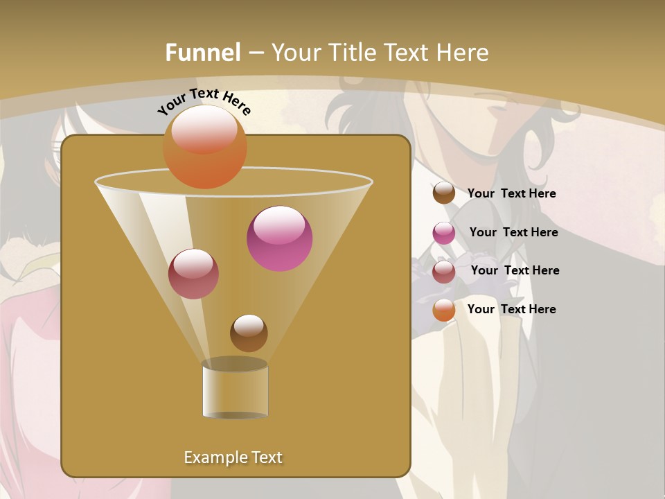 A Man In A Tuxedo And A Woman In A Dress PowerPoint Template