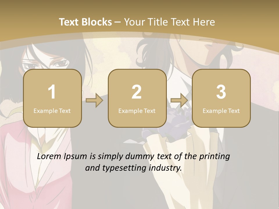 A Man In A Tuxedo And A Woman In A Dress PowerPoint Template