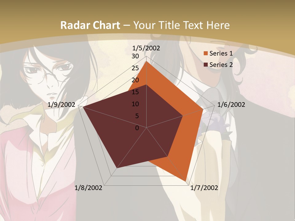 A Man In A Tuxedo And A Woman In A Dress PowerPoint Template