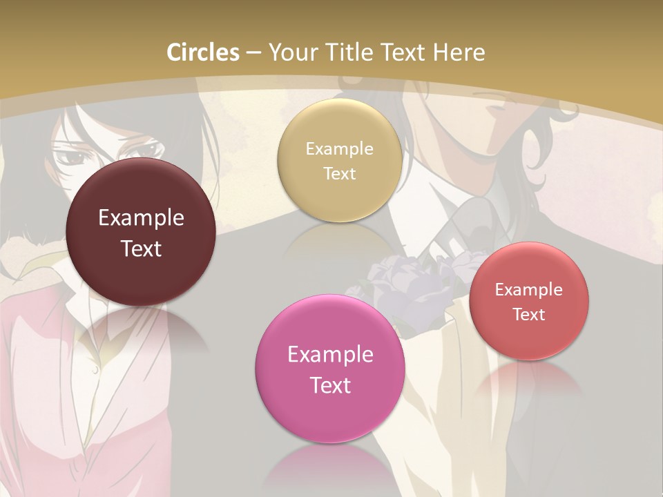 A Man In A Tuxedo And A Woman In A Dress PowerPoint Template