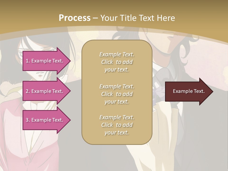 A Man In A Tuxedo And A Woman In A Dress PowerPoint Template