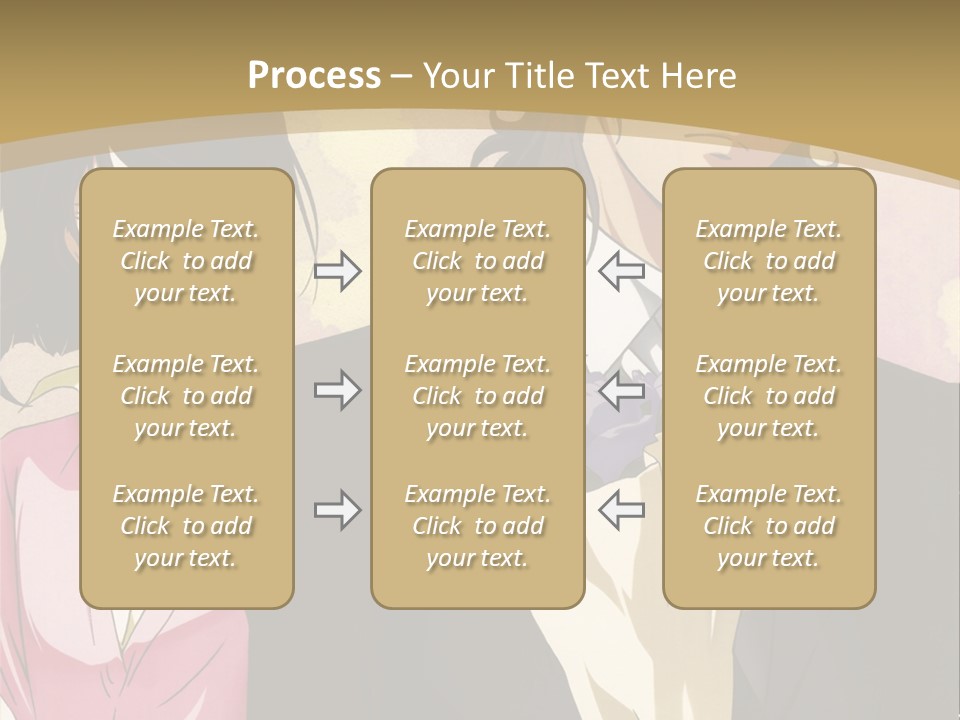 A Man In A Tuxedo And A Woman In A Dress PowerPoint Template